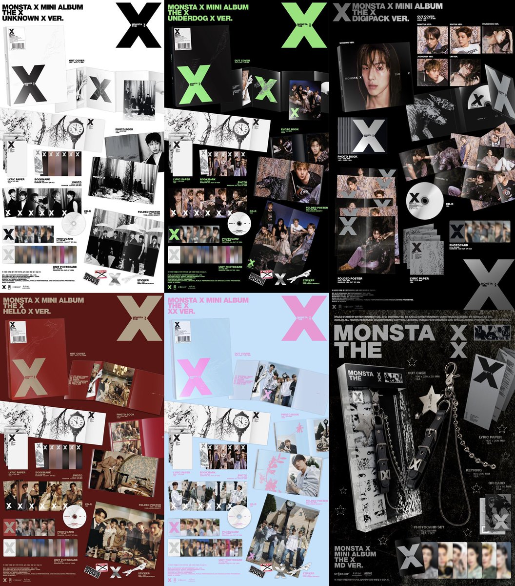 MONSTA X Mini Album 'THE X ♾️'🖤 アルバム詳細出ました 🛒STARSHIP