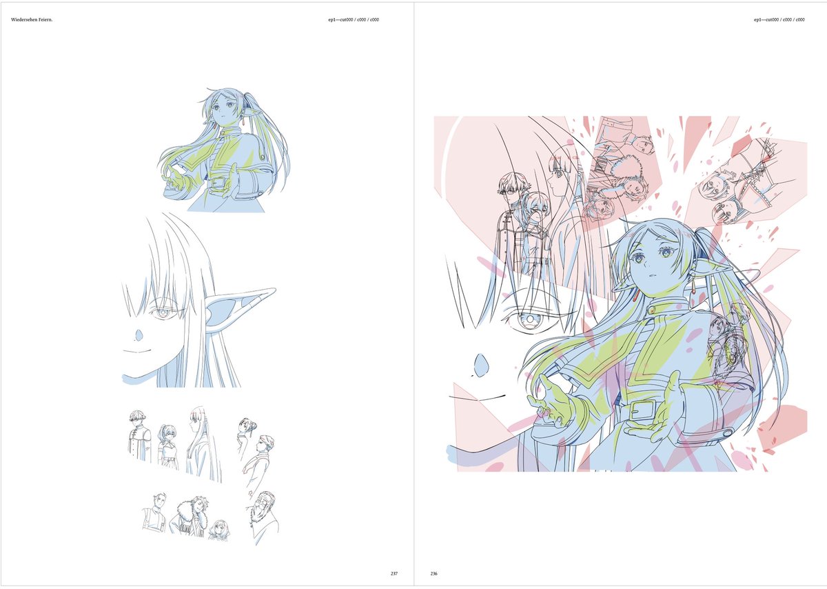 葬送のフリーレン 総作画監督本 原画集 confetio ポストカード1枚 葬送