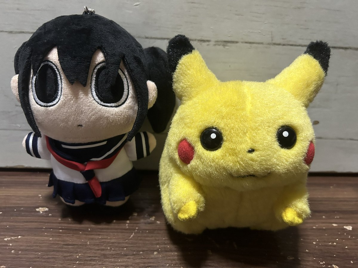 小さい頃買った丸い初期ピカチュウのミニサイズ(約15cm)ぬいぐるみが出