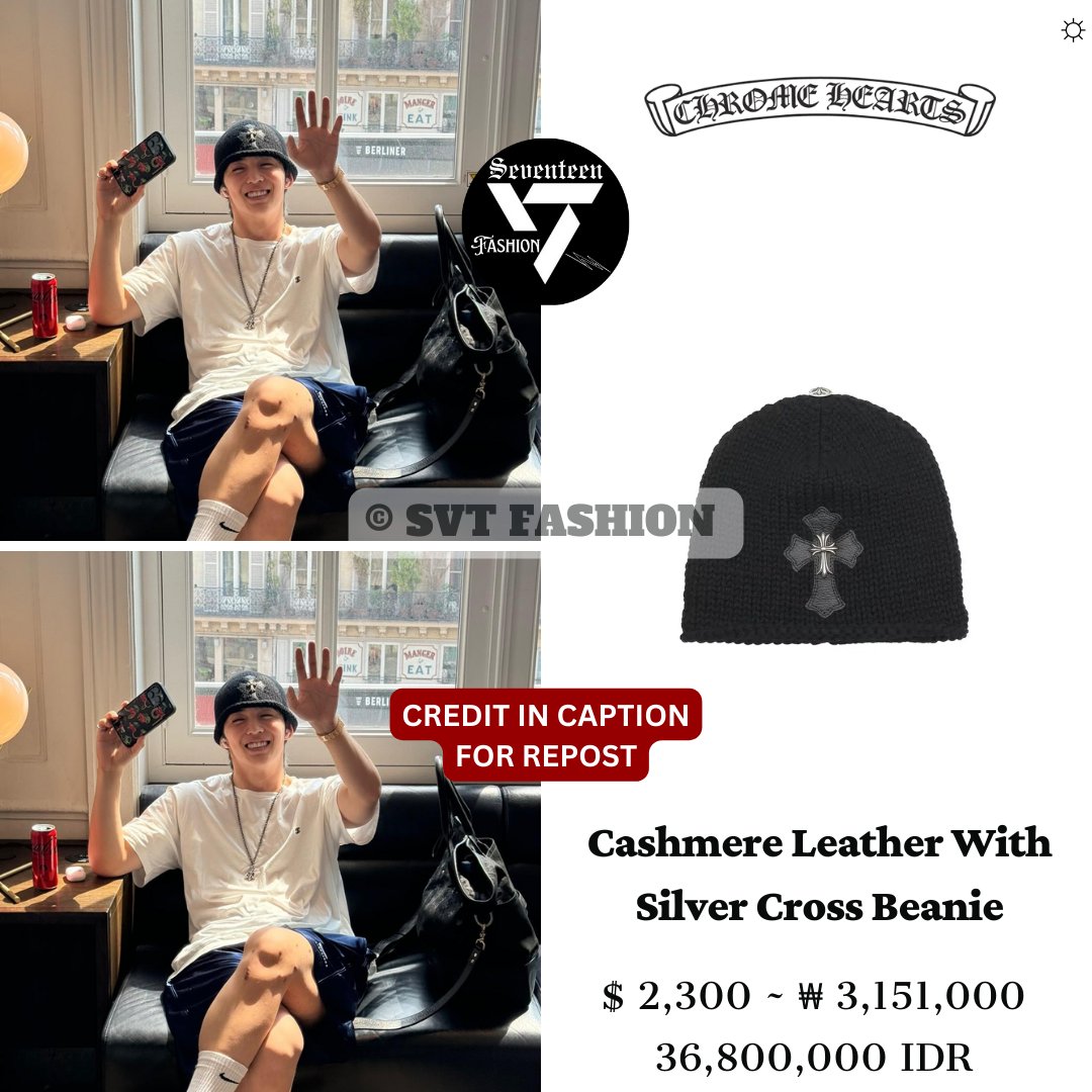 Scoups style in Seventeen Weverse Update (240808) 1. Chrome Hearts