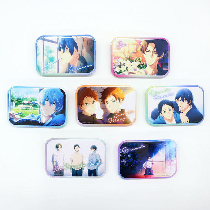 ツルネ」シリーズ 3/4】 「スクエア缶バッジコレクション【B】」予約