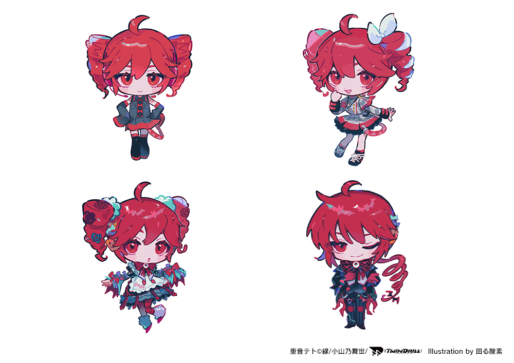 重音テト POP UP SHOP in AKIBA FAN CUBE】 可愛いちびキャライラスト