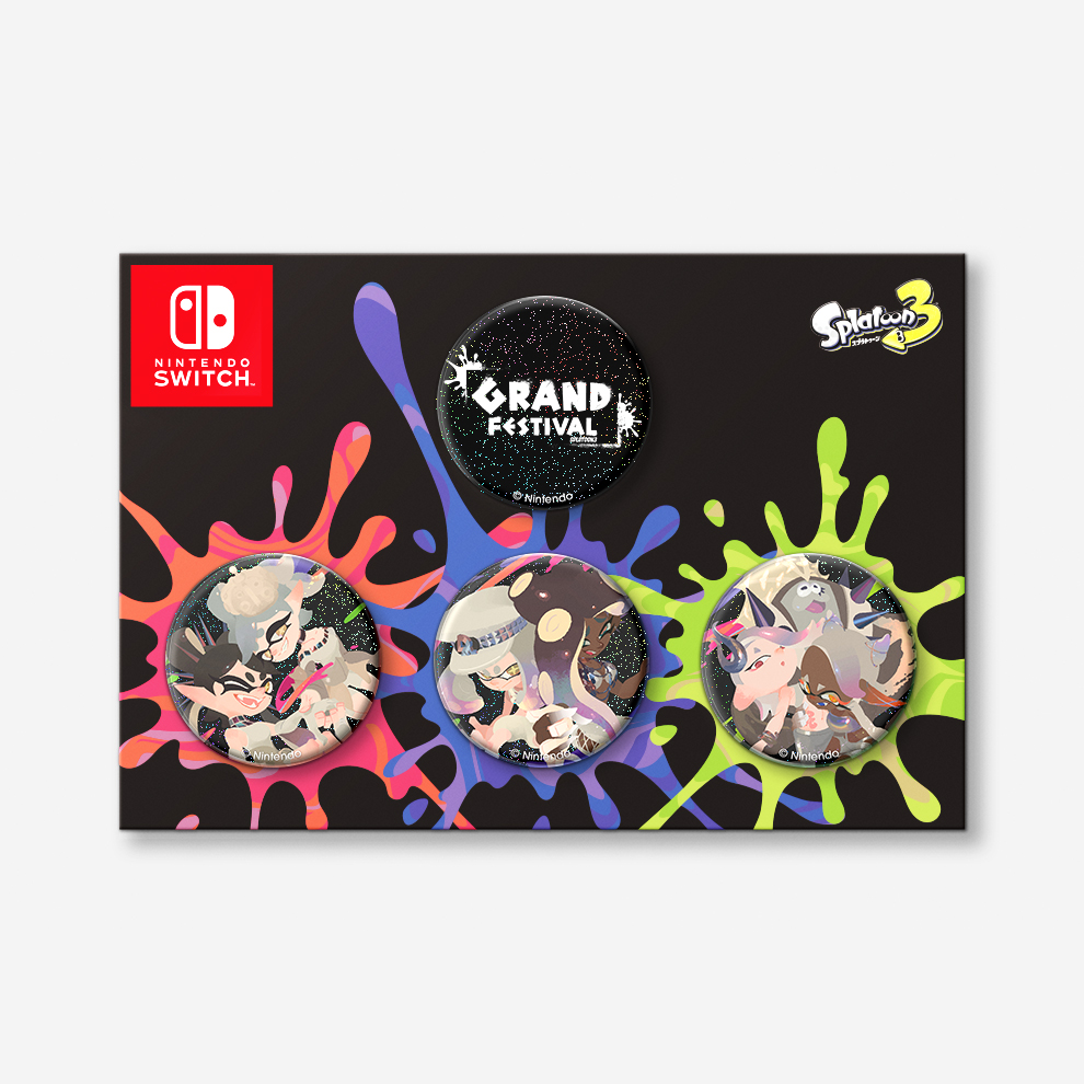 スプラトゥーン3 グランドフェス 缶バッチ Splatoon（スプラトゥーン