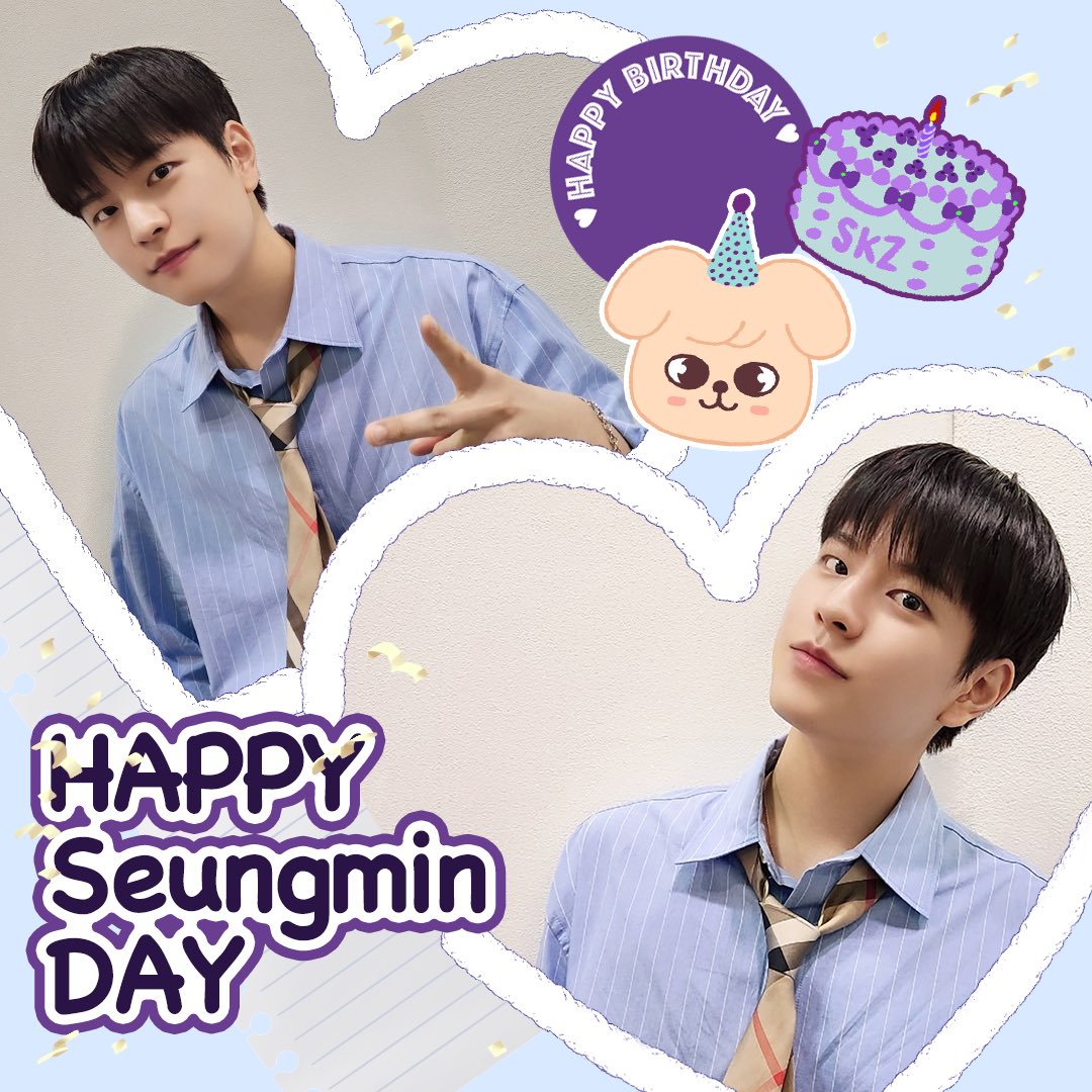 🐶HAPPY BIRTHDAY Seungmin🐶 スキズのわんぱくわんちゃんスンミン