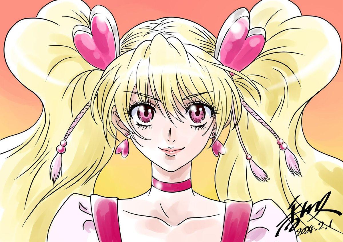 また雑ならくがきですが改めまして…フレッシュプリキュア🍀15周年