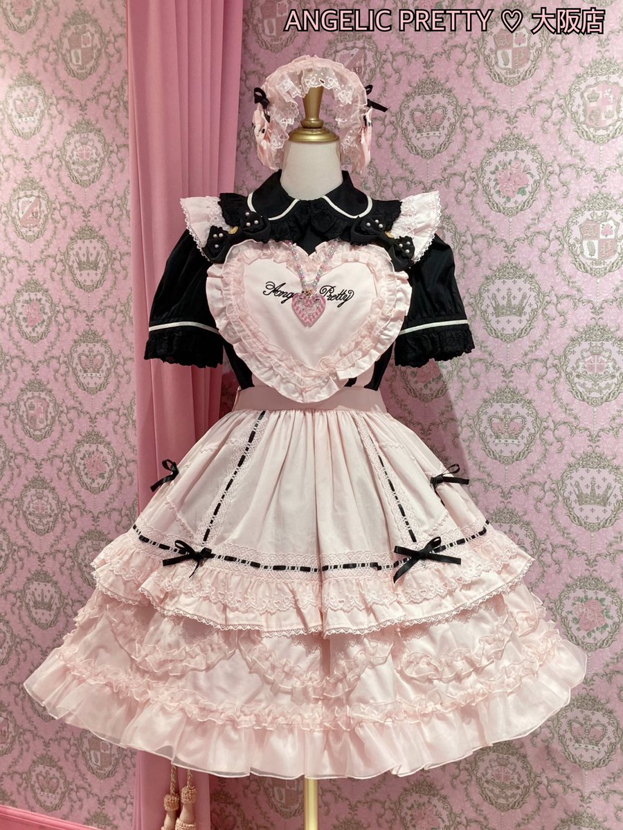 🖤Heart胸あて付スカート 🖤Heartカチューシャ こちら完売いたしました！