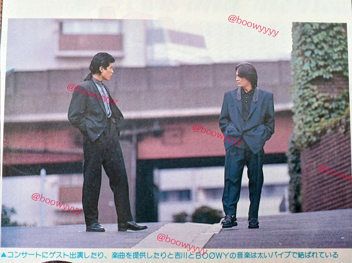 氷室選手て若い頃、大極道だって聞いたけど。」吉川晃司 #氷室京介