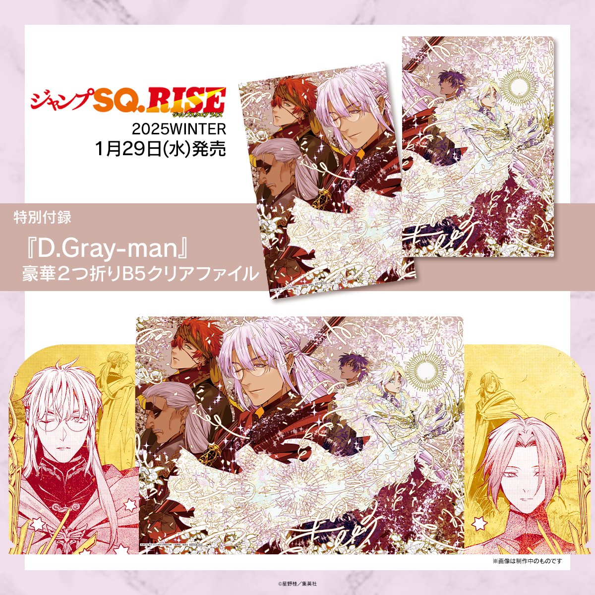 1/29㊌発売‼ ジャンプSQ.RISE 2025 WINTER📚 ＼ 特別付録は『D.Gray