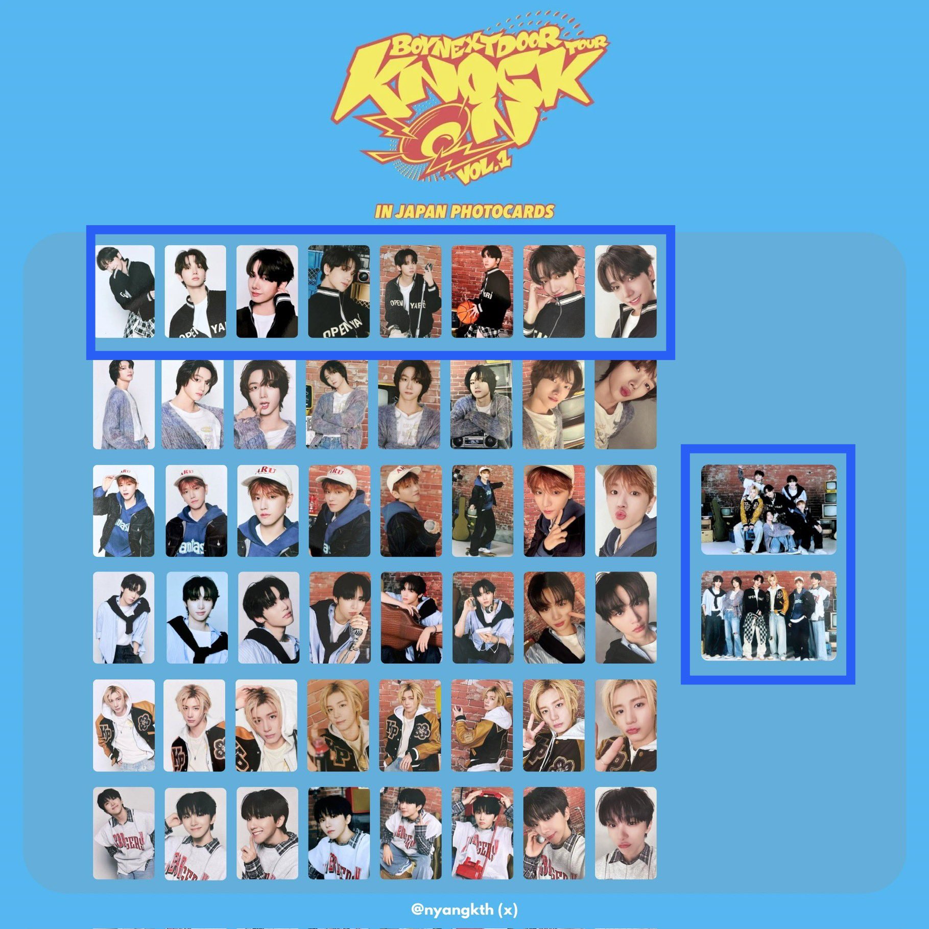 BOYNEXTDOOR 限定 target トレカ 全員6枚 セット BOYNEXTDOOR no genre