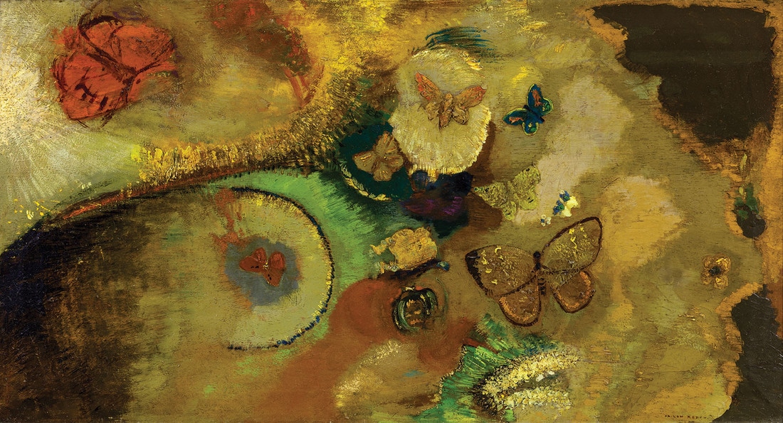 オディロン・ルドン （Odilon Redon、1840-1916） 『蝶の夢』 （The