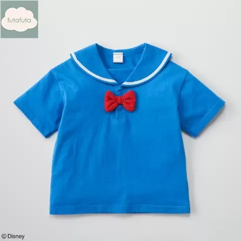 バースデイ『ドナルド×futafuta』半袖Tシャツ、セーラー襟など夏の子供