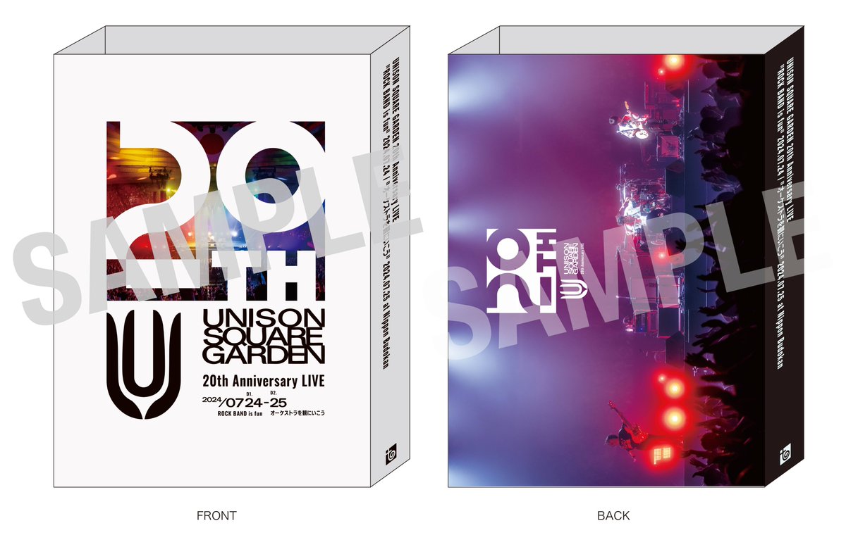 ライブBD/DVD「UNISON SQUARE GARDEN 20th Anniversary LIVE 