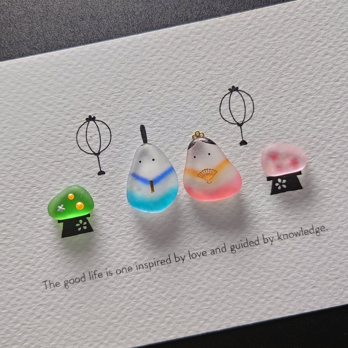 シーグラスアート