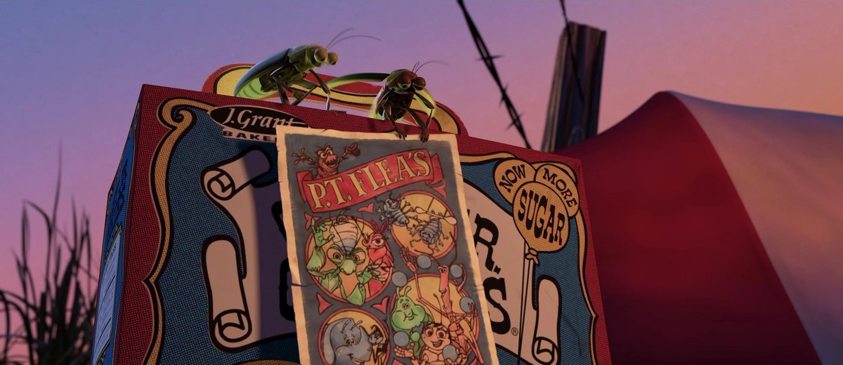 PIXAR『バグズ・ライフ』で虫達のサーカスの団長をしていたノミ虫のP