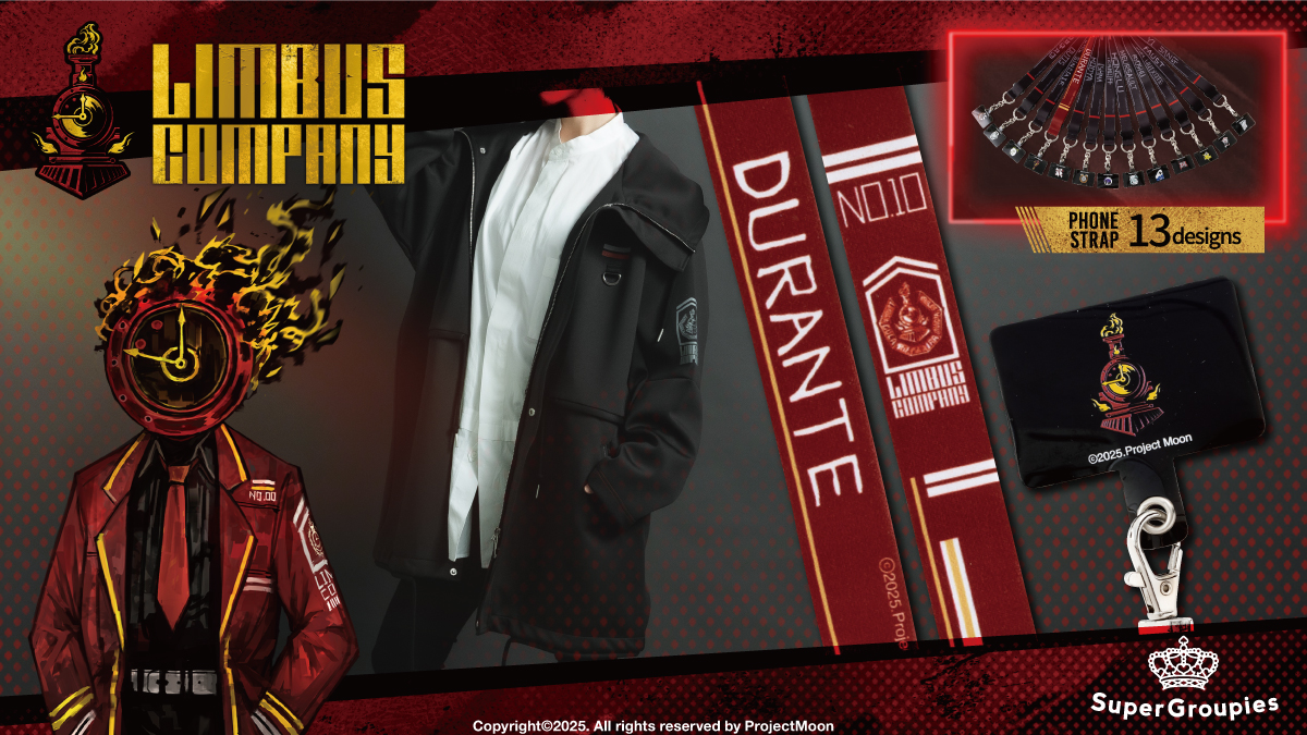 New collection for Limbus Company. Our coat & phone straps are