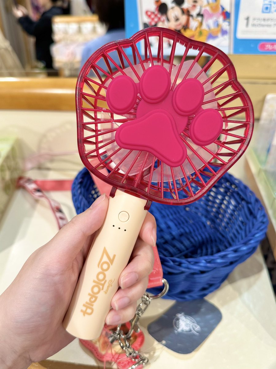 ズートピア ハンディファン 扇風機 肉球 アイス 2way ディズニーストア
