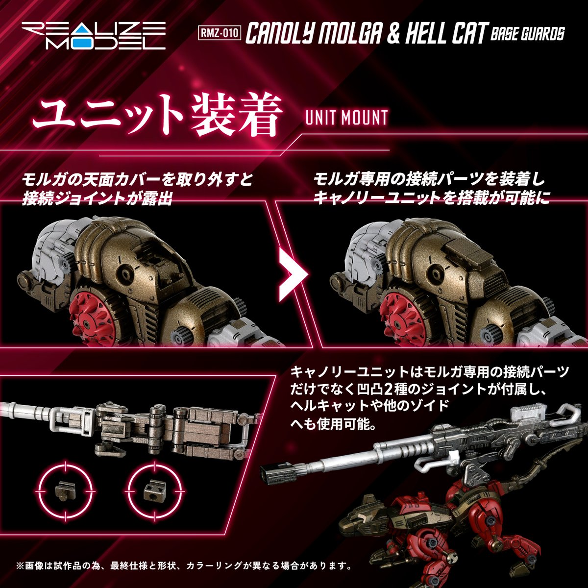 REALIZE MODEL SERIES RMZ-010 キャノリーモルガ&ヘルキャット 守備隊