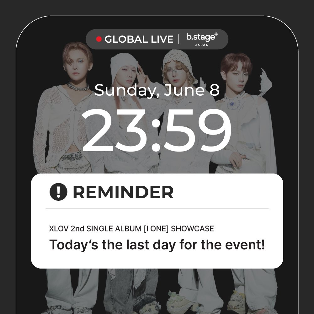 XLOV 2nd SINGLE ALBUM [I ONE] SHOWCASE❤️‍🔥 今日夜の12時まで