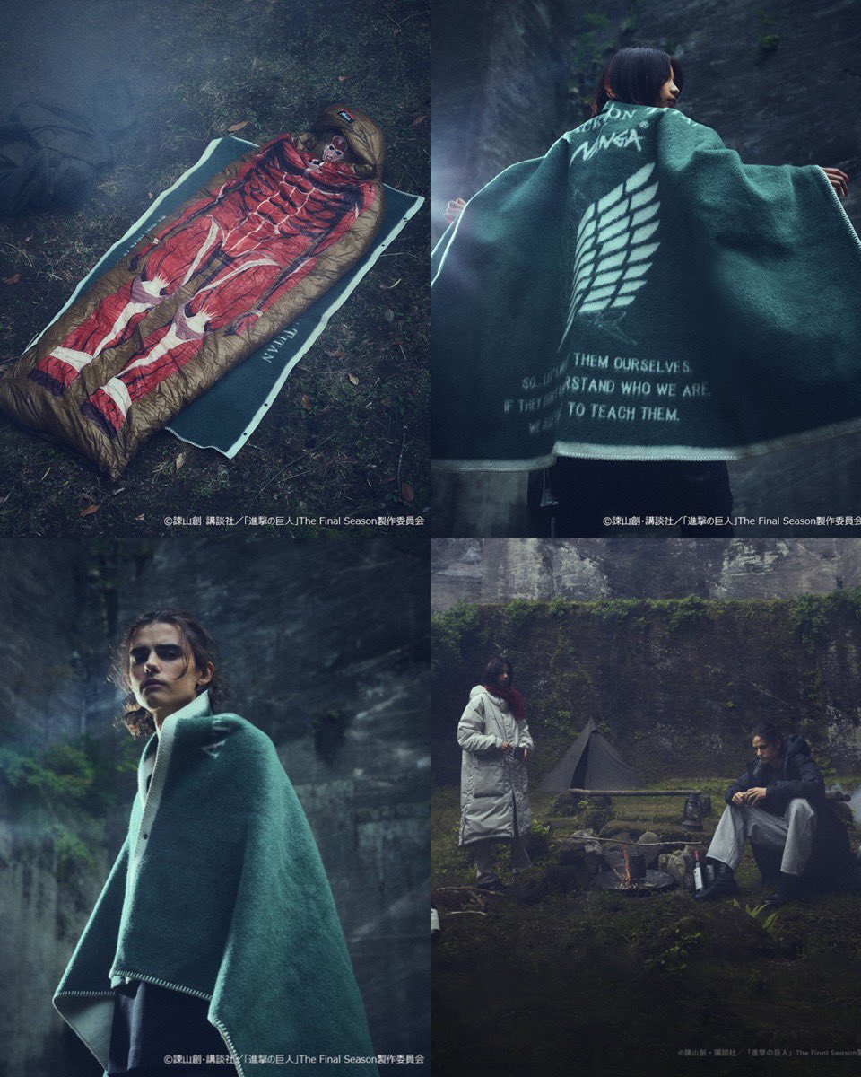 進撃の巨人 x NANGA コラボコレクションの国内オンライン先行予約が