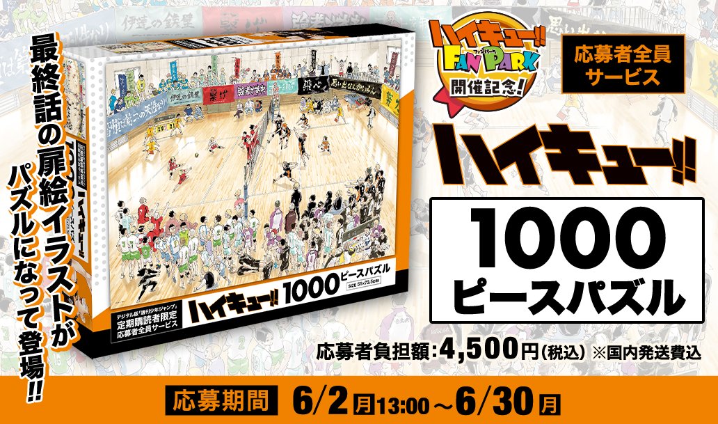 ぶ*ン様 ハイキュー!! 1000ピースパズル 定期購読者限定応募者全員