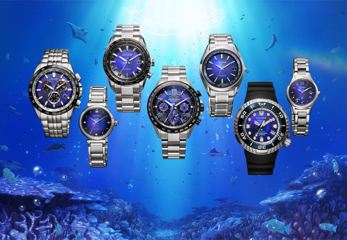 Bz NEWS】 B'zがCMソング「INTO THE BLUE」を手がけた CITIZEN