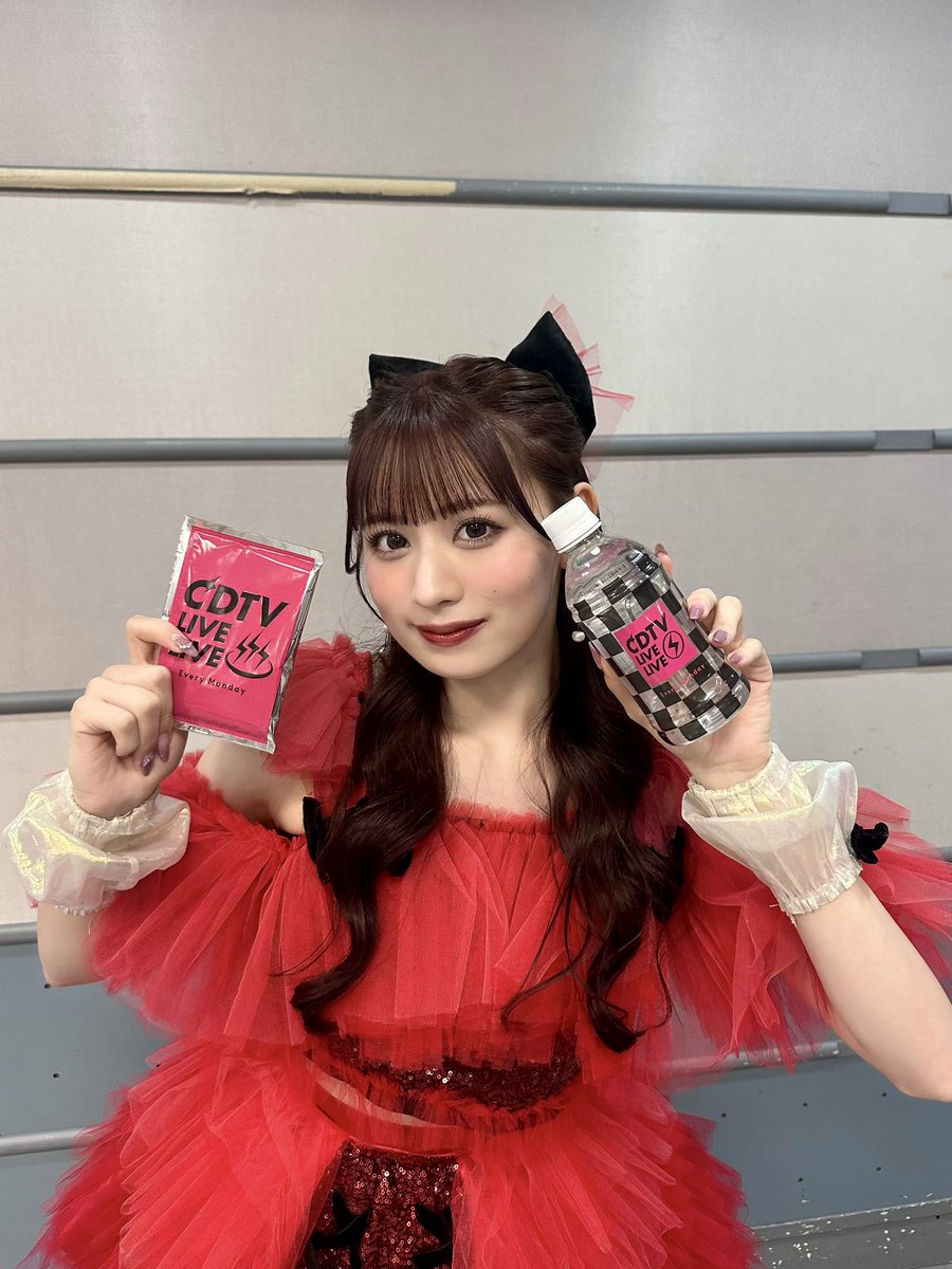 CDTVライブライブ ⚡ 初出演ありがとうございました♡ CANDY TUNE 赤色