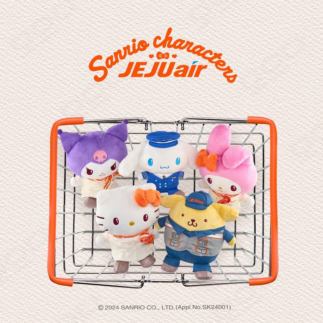 韓国の格安航空会社”チェジュ航空”×サンリオコラボグッズ登場
