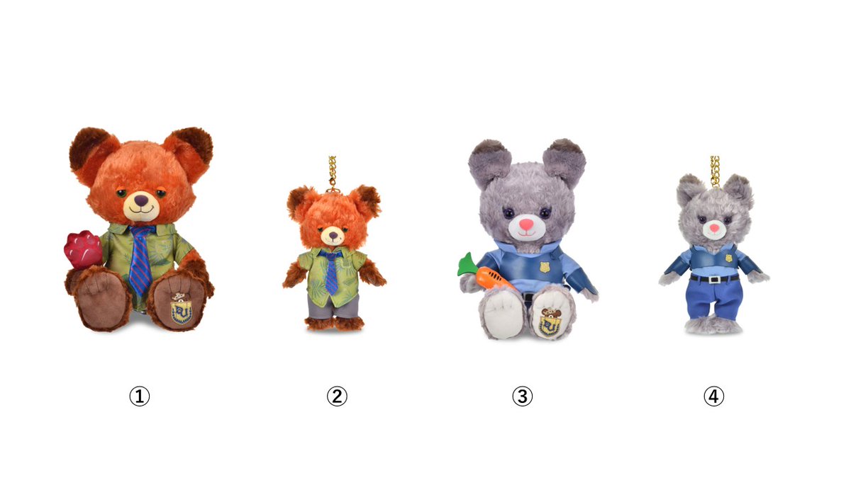 ユニベアシティ『ズートピア』 一部アイテム追加生産決定のお知らせ