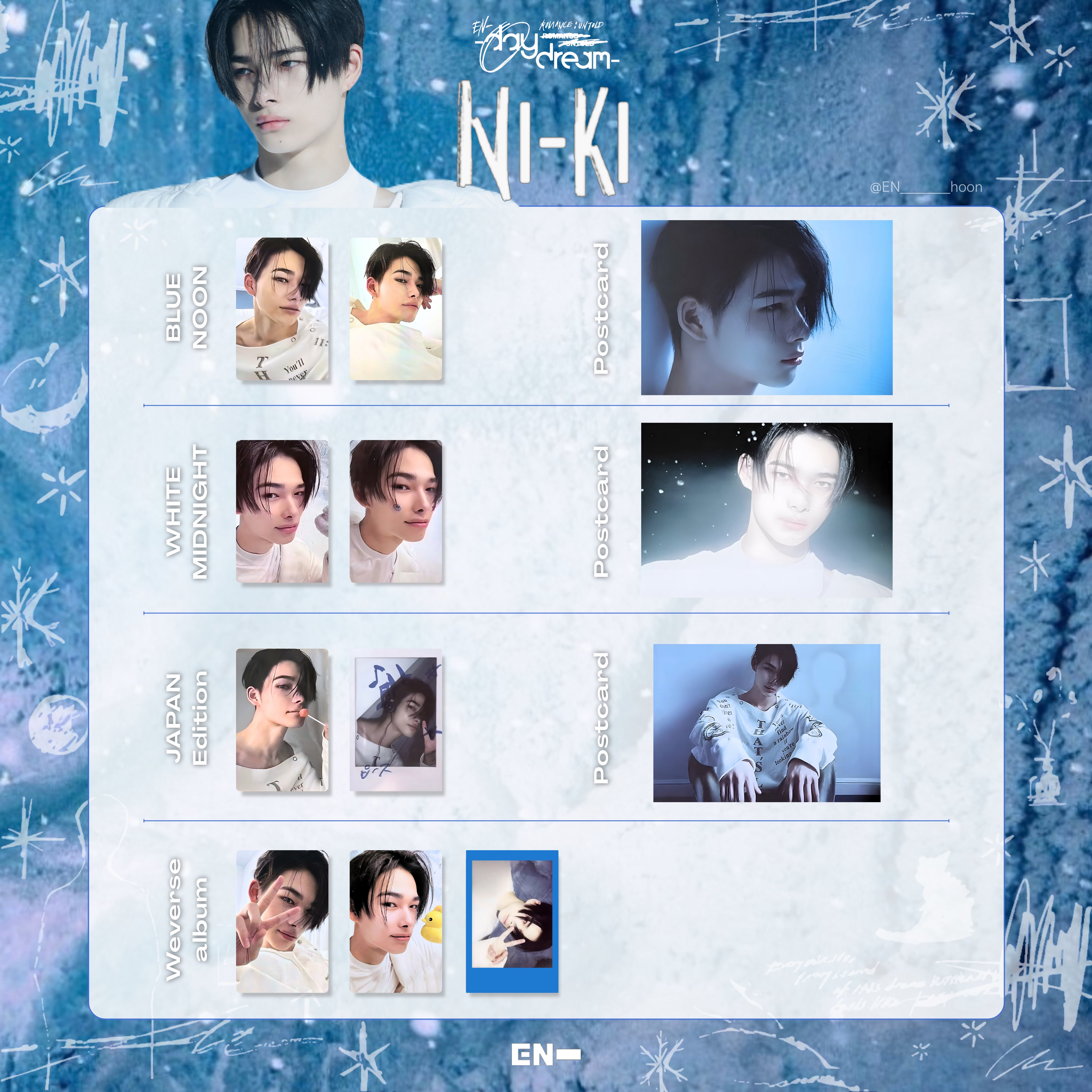 ニキ ENHYPEN WALK THE LINE Bulacan トレカ ENHYPEN ニキ WALK THE