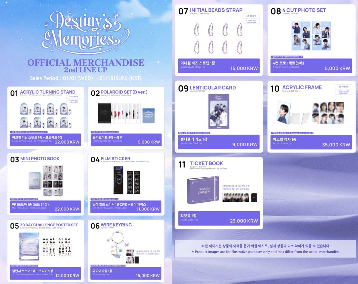 ATEEZ EXHIBITION 🌙Destiny's Memories🌙 本国展示会の2次グッズ