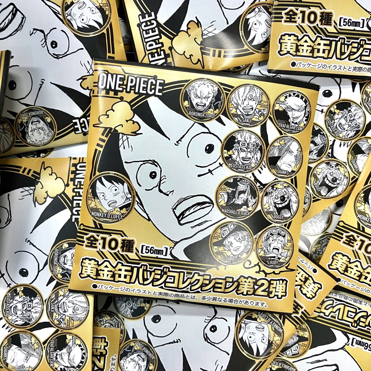 新商品】原画商品 黄金缶バッジコレクション 第2弾 1個：990円(税込