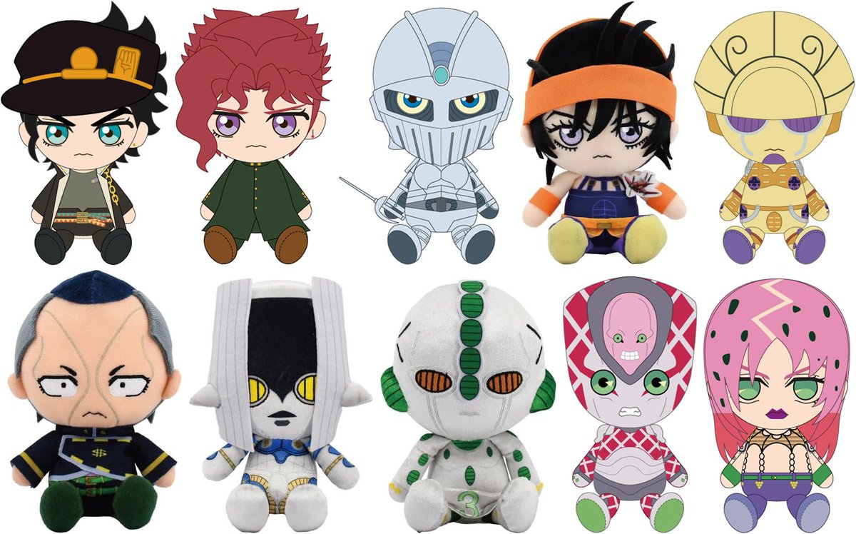 chibiぬいぐるみ 6体セット ジョジョの奇妙な冒険