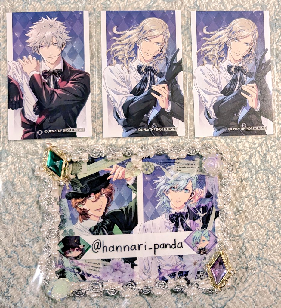 交換】うたプリ タブナイ アニメイト 特典 カード 【譲】蘭丸 カミュ