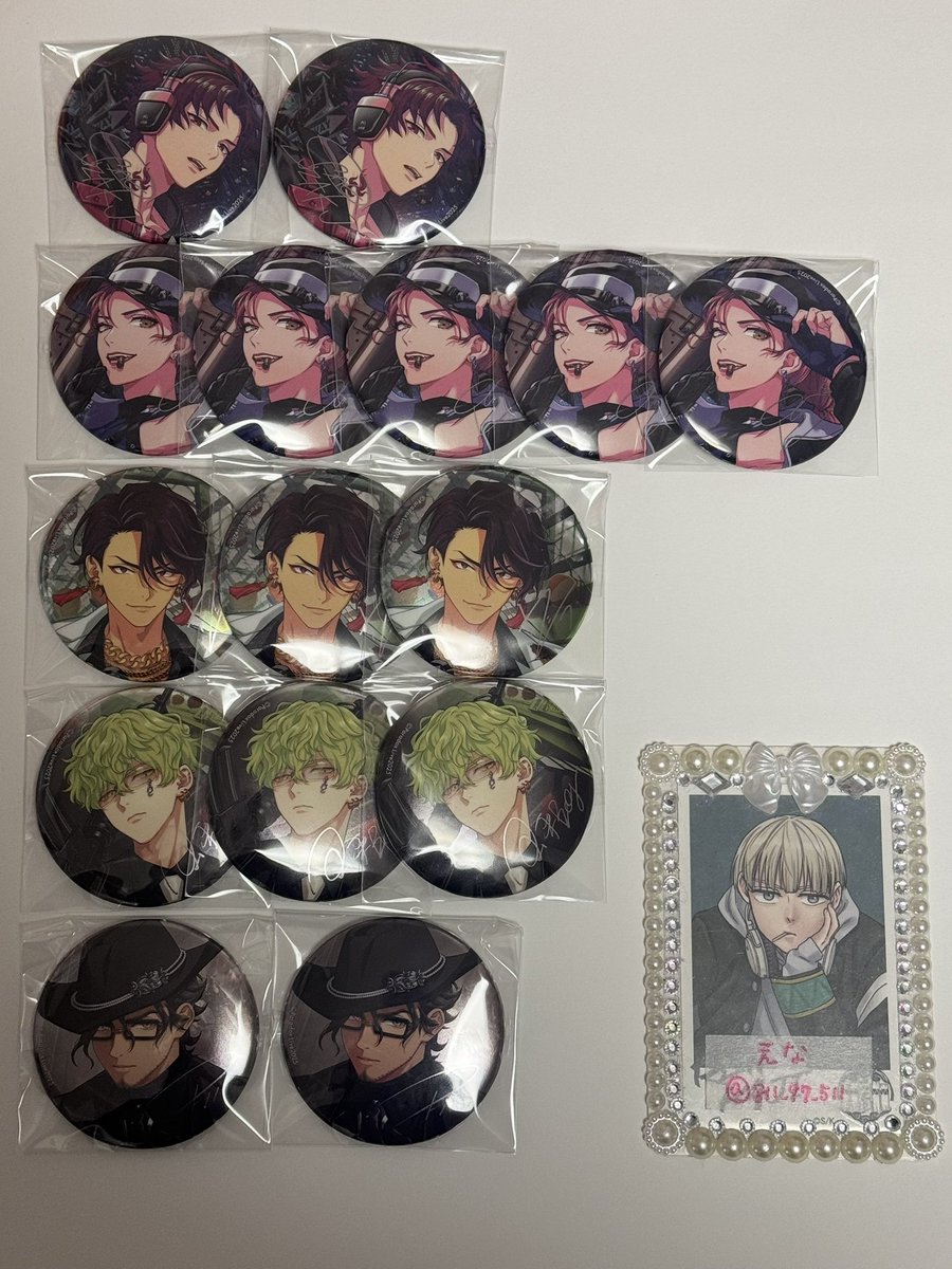 交換】Paradox Live パラライ 6周年 缶バッジ 46 譲→アン アレン 夏準