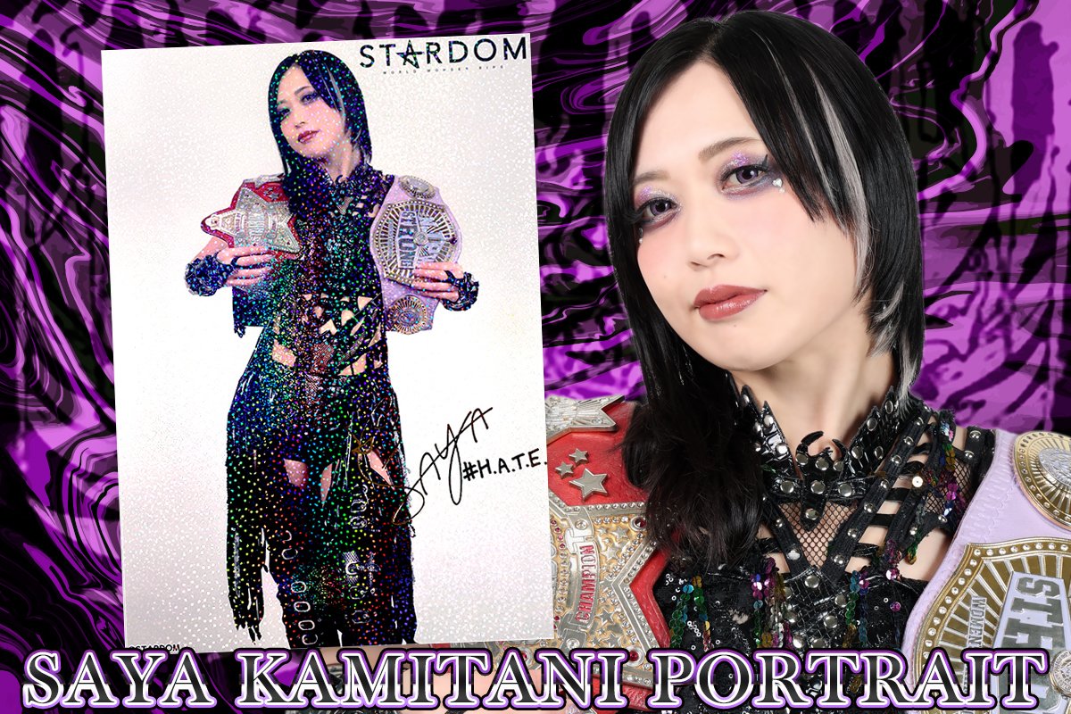 スターダム 朱里選手、上谷沙弥選手の『1.4ポートレート』 闘魂SHOP