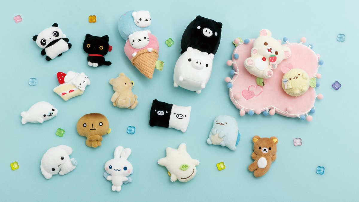🍀／✨✨ サンエックスタウンテーマから発売のぬいぐるみたちが大集合