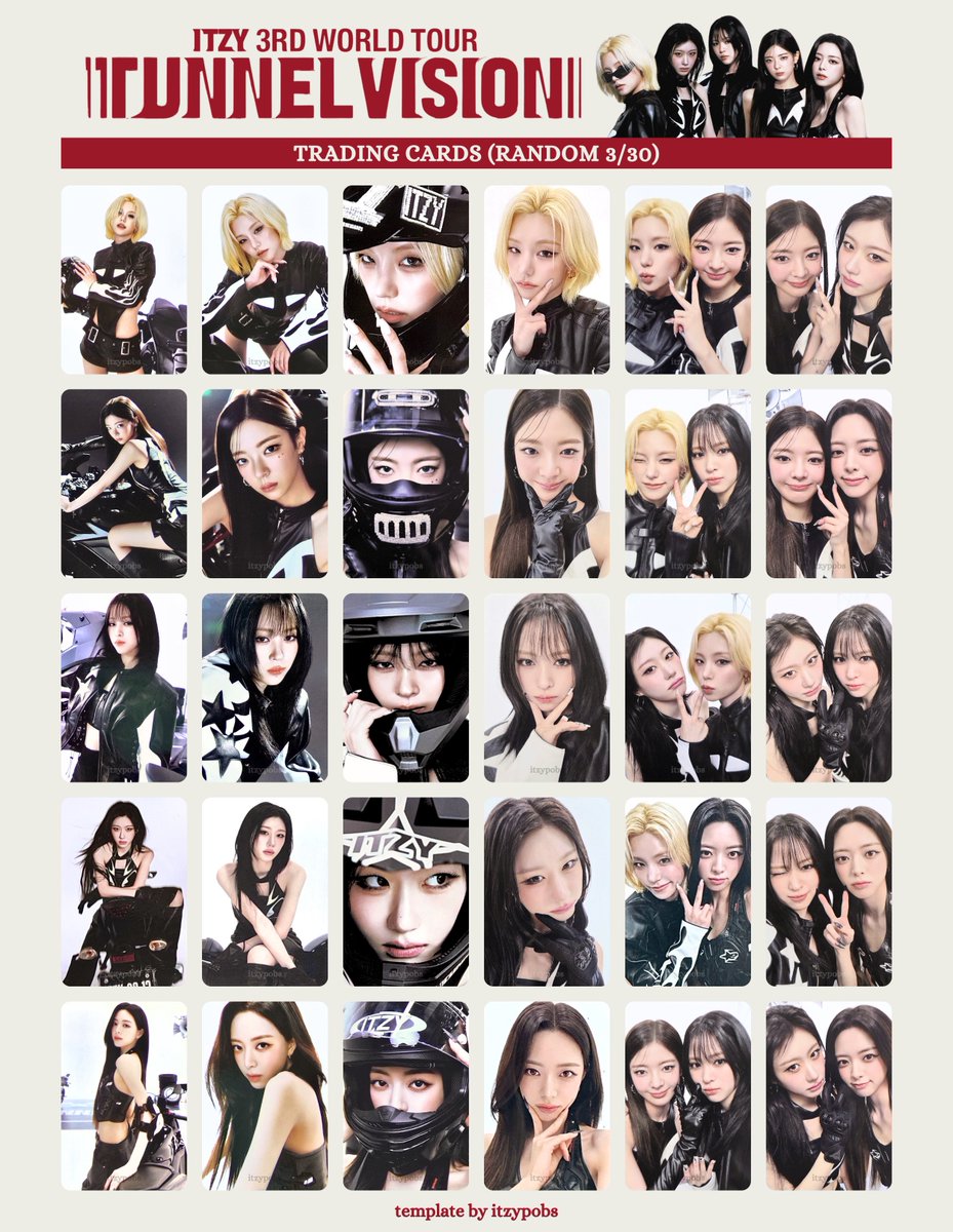 ITZY チェリョン　tving カード　トレカ ITZY 1st Tour Checkmate Official MD Trading card Photocard JYP