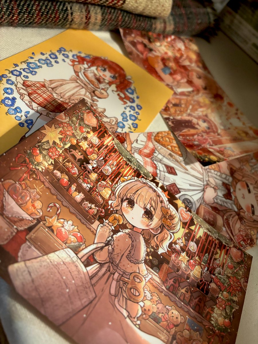 ポストカード、紙がマットでいい感じの雰囲気でとてもいい感じ！