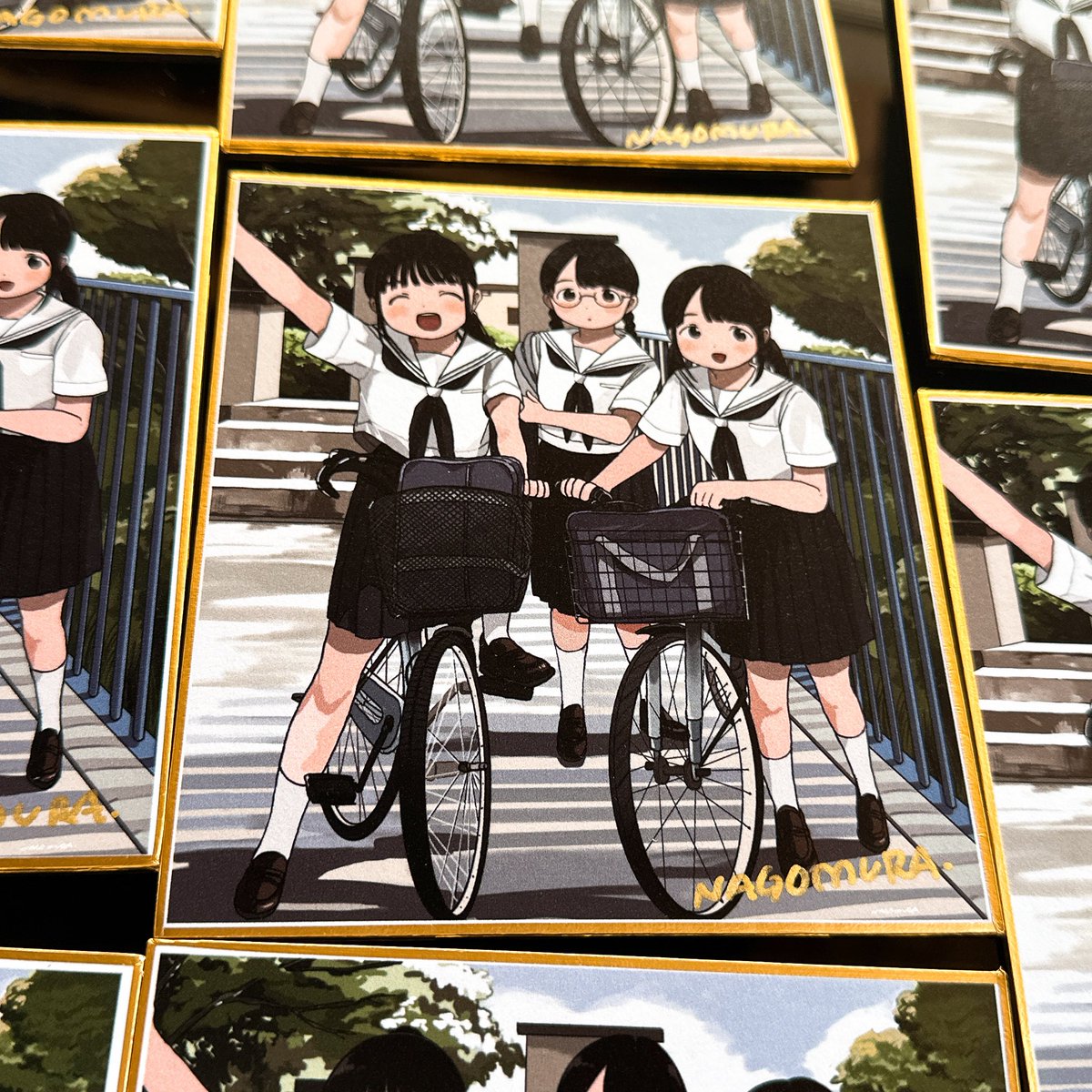 明日2/24夜20時から通販します❣️ 原画1点とランダムステッカーと直筆