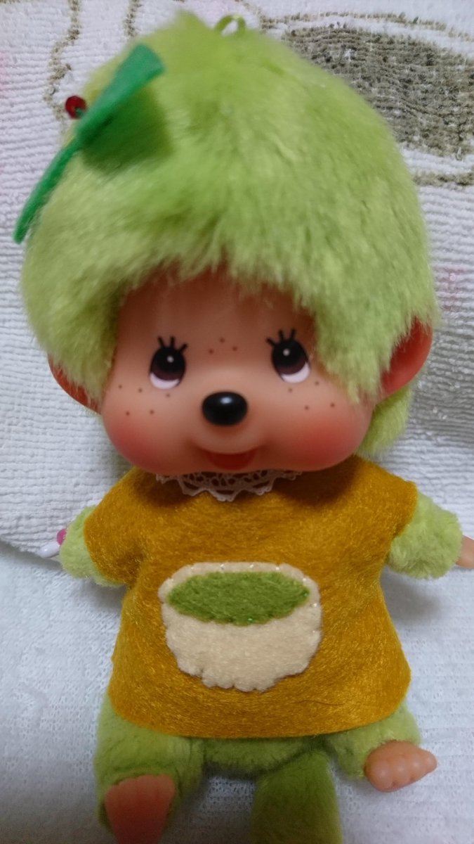 最近こまっちゃの仲間がすごく人気みたいね( 'ᴗ'o🍵o #抹茶モンチッチ