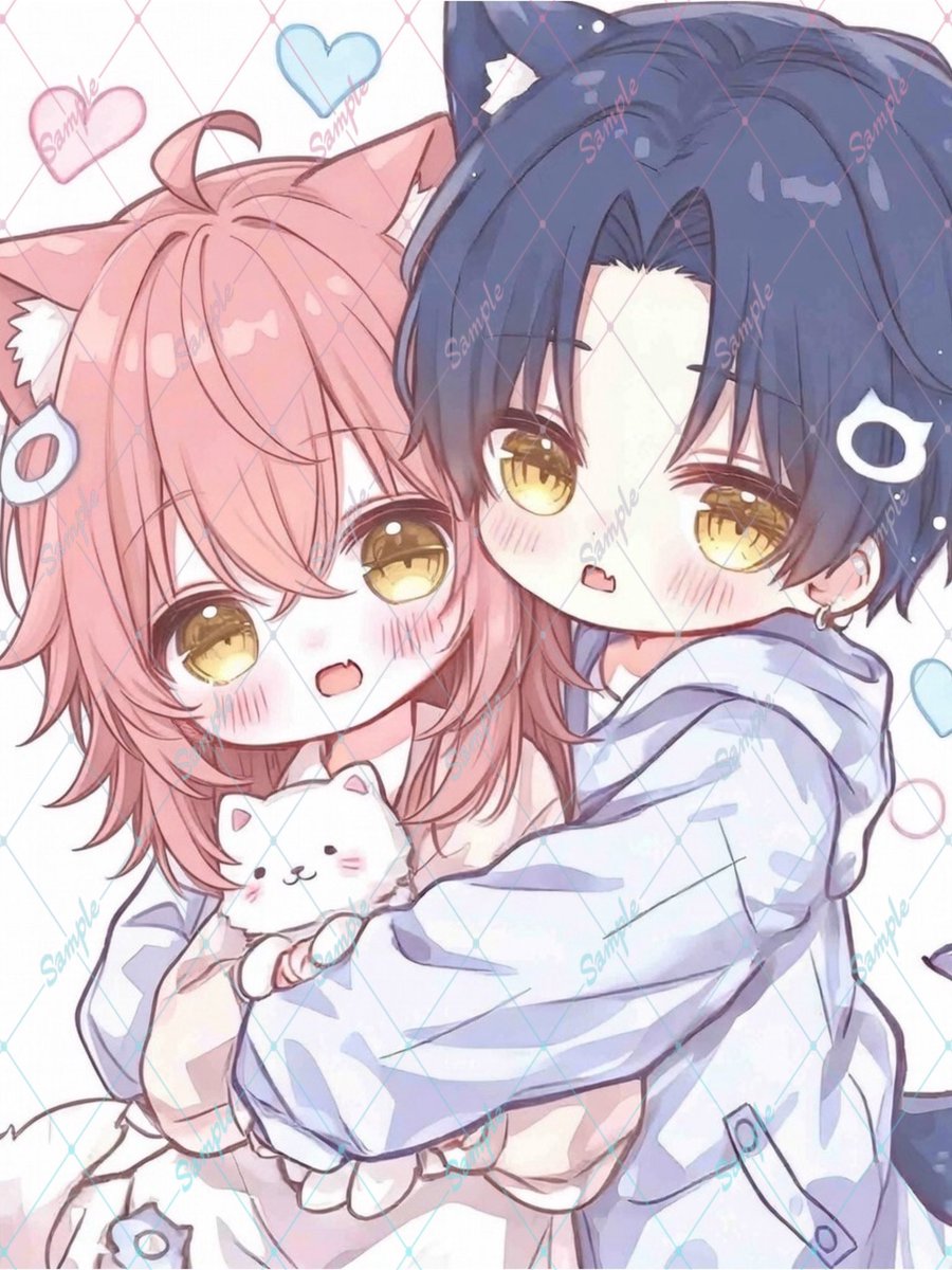 猫の日無償企画🐱🩷に当選!! みゆぅさん@miyu_5190 に作成して頂きまし