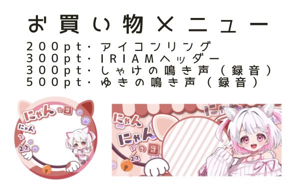 2/22 21:00~22:00 2/23 21:00~22:00 今日は猫の日ということでお買い物