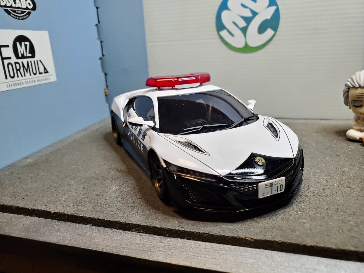 2026.6作品目 NSX 三重県警察、パトカー仕様 久しぶりにパトカー作り