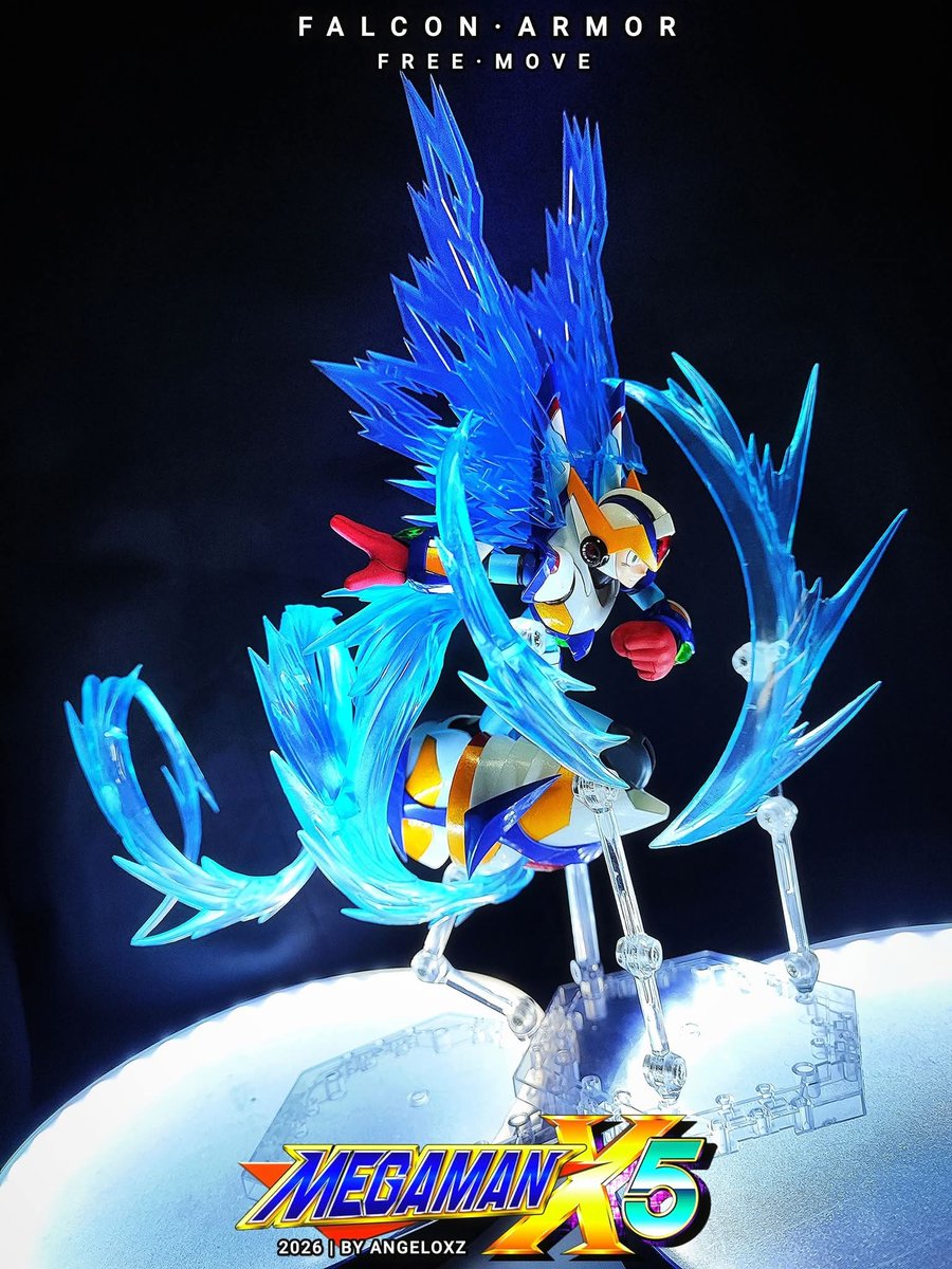 FALCON ARMOR – FREE MOVE 🪽 I enjoy taking Mega Man X model kits a