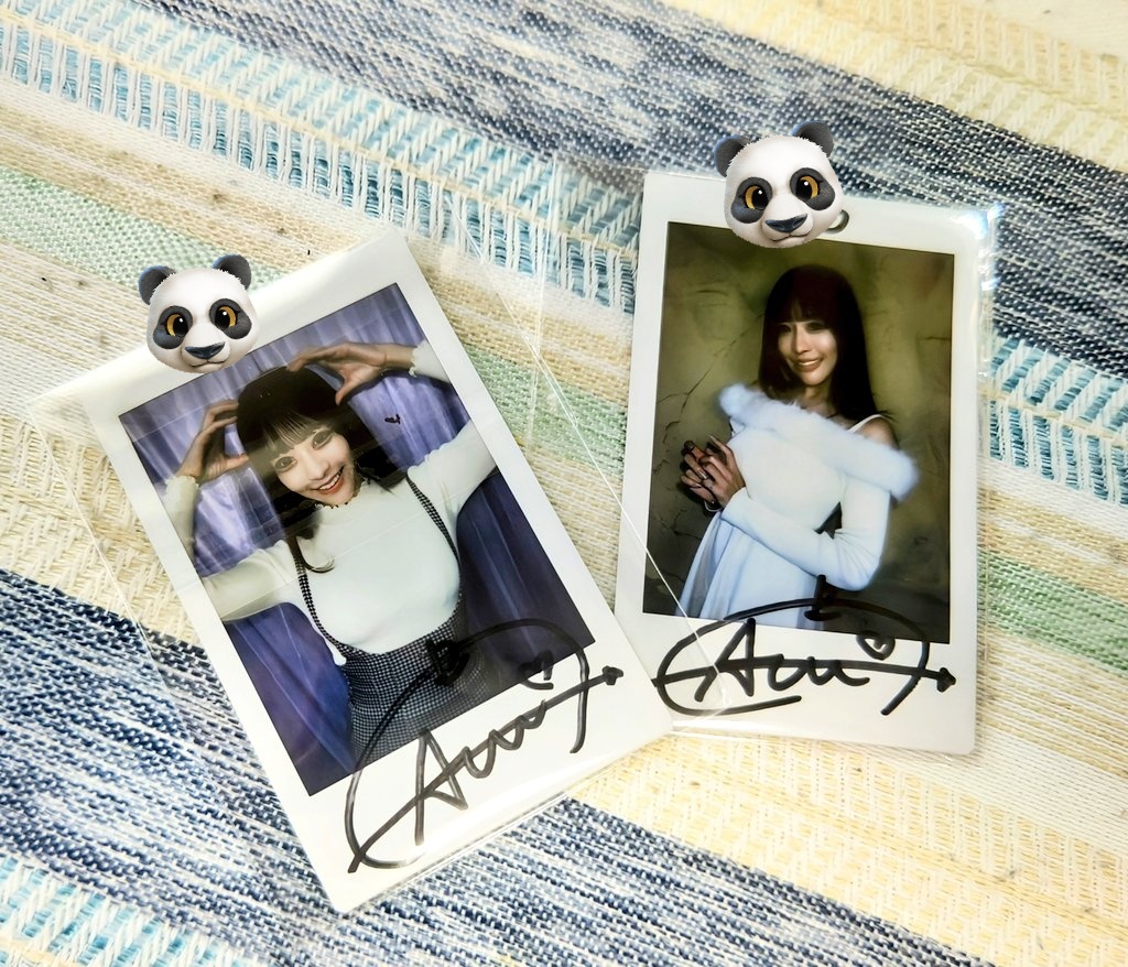 おとばこライブのチェキ オンラインサイン会のチェキ (週刊ポスト掲載