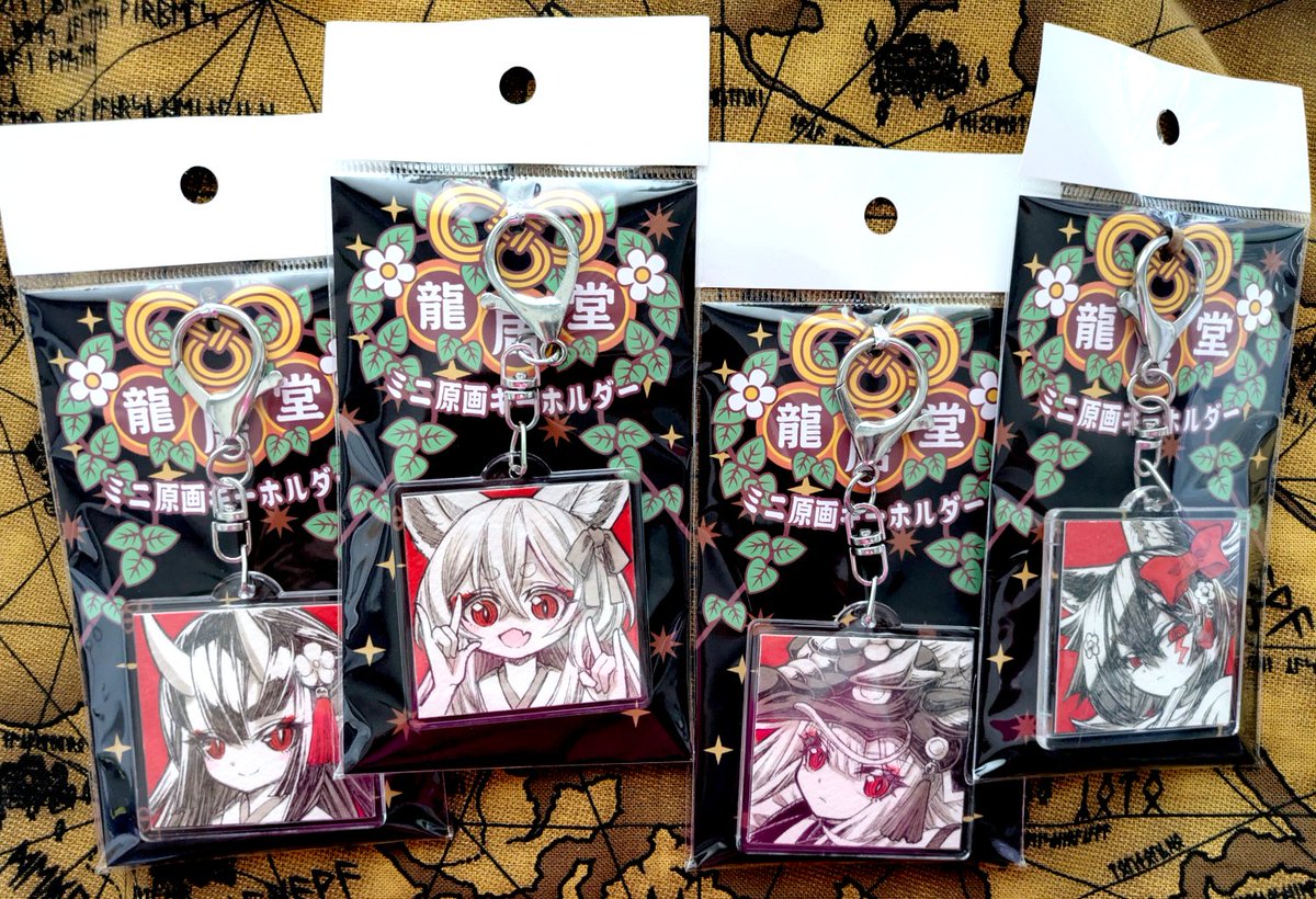 ミニ色紙＆48mm原画キーホルダー プレビュー公開しました 22：00より