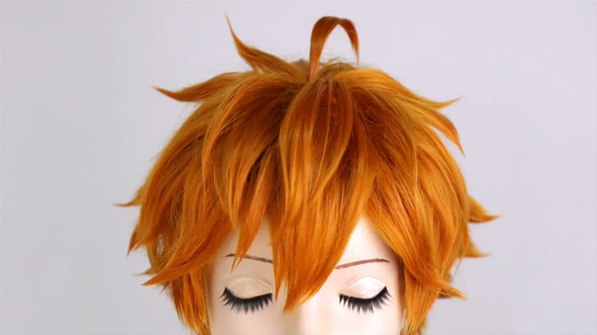 鬼滅の刃💙錆兎風のウィッグを作ってみました👺🌊 根元を多く梳かない