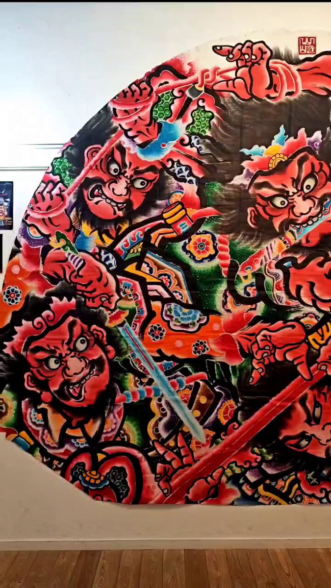 ねぷた絵 山崎恒雄氏（青森県黒石市） ねぷた絵 山崎恒雄氏（青森県