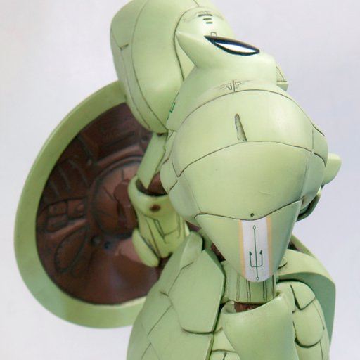 完成品2個目。WAVEの1/144ジュノーン初期型です。 今でも頭と顔の