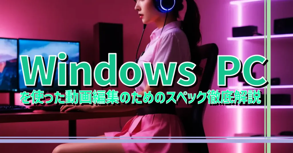 Windows PCを使った動画編集のためのスペック徹底解説 | BTOパソコン